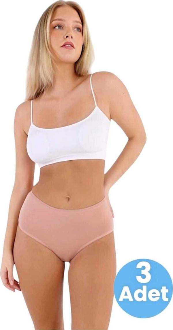 Tezzgelsin Kadın Pamuklu Penye Süprem Kumaş Bato Külot Kadın Bato Külot 3 Adet - Image 1