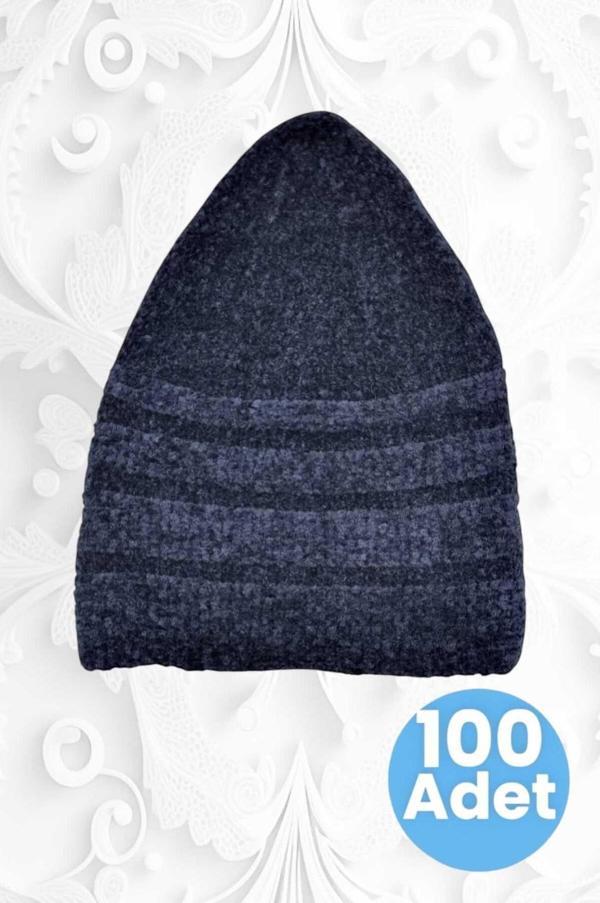 100'Lü Kadife Takke Kaliteli Namaz Takkesi - Image 1