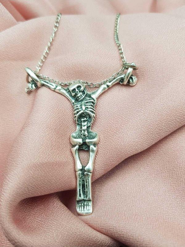Unisex Gotic Hayalet Iskelet Kolye - Image 1
