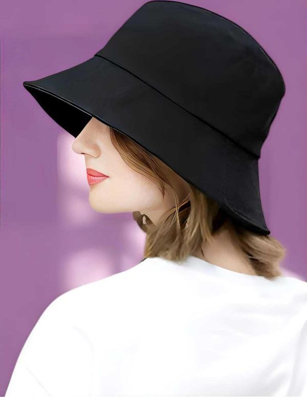 Unisex Uv Korumalı Pamuku Bucket Şapka - Image 1