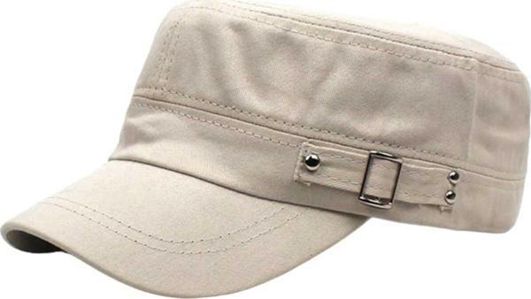 Unisex Pamuklu Toka Detaylı Castro Şapka - Image 1