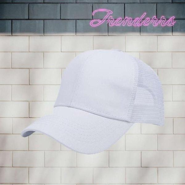 Unisex Arkadan Ayarlanabilir Fileli Basic Beyzbol Kep Şapka - Image 1