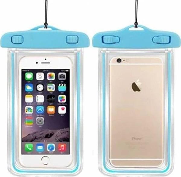 Sea Horse Su Geçirmez Telefon Kılıfı Kilitli Mavi - Image 1