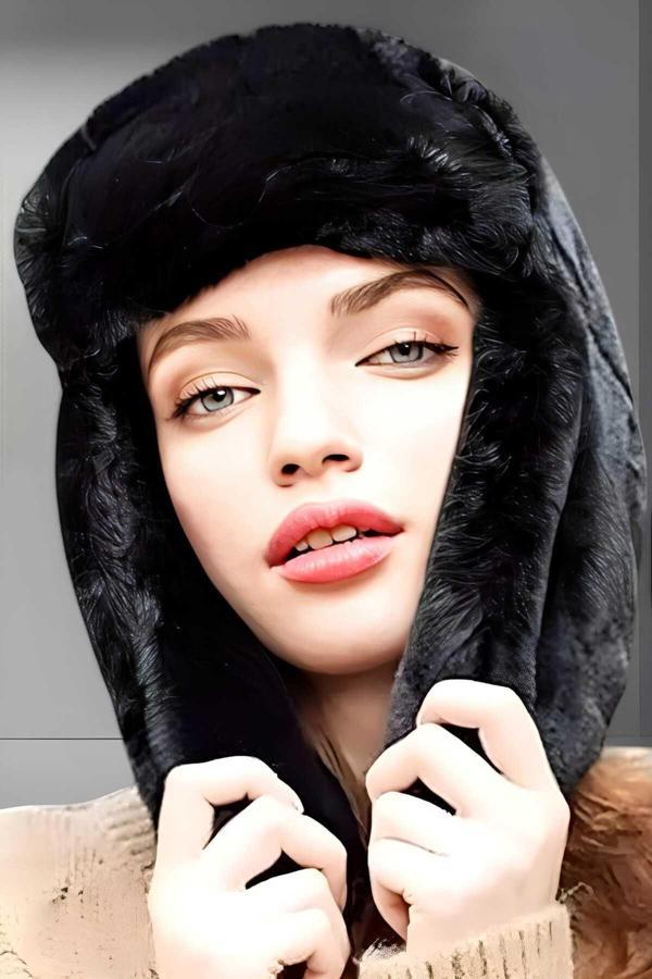 Unisex Peluş Kalpak Pilot Şapka - Image 1