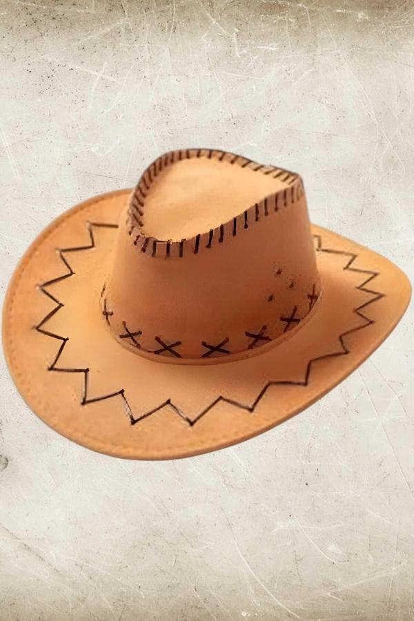 Unisex Süet Kovboy Şapka - Image 1