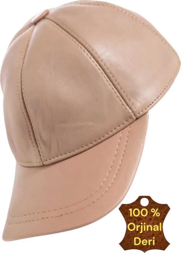 Unisex %100 Deri Arkadan Ayarlanabilir Baseball Kep Şapka - Image 1