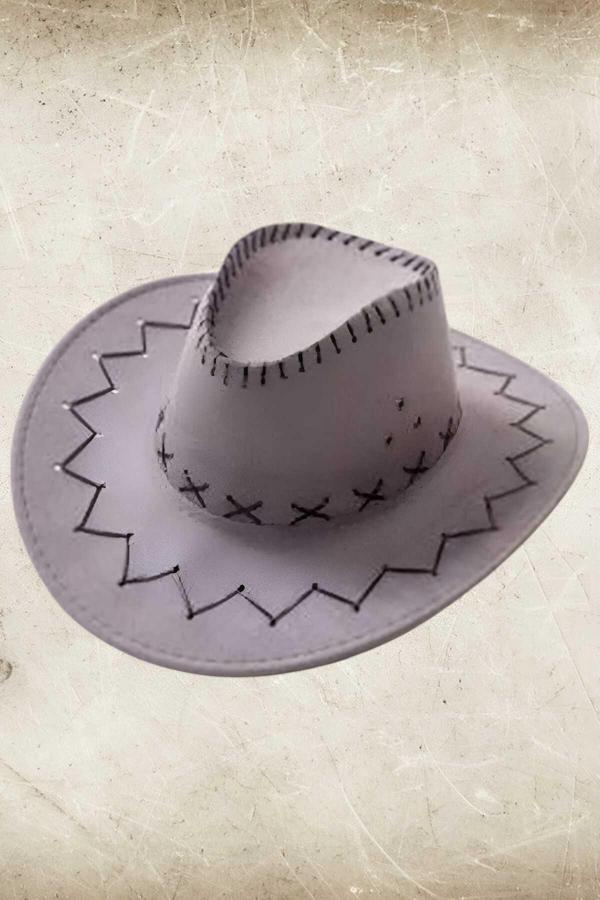 Unisex Süet Kovboy Şapka - Image 1