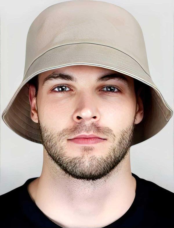 Unisex Uv Korumalı Pamuklu Bucket Şapka - Image 1