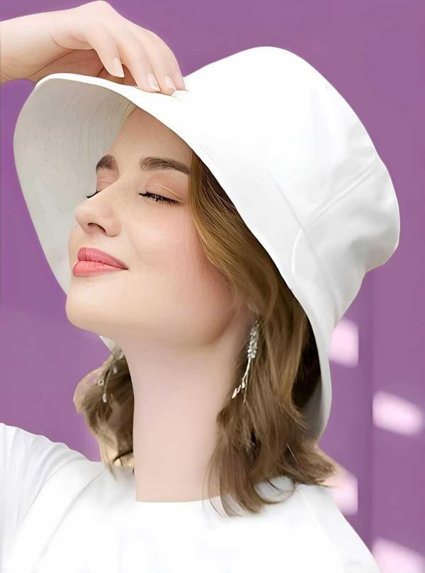 Unisex Uv Korumalı Pamuku Bucket Şapka - Image 1