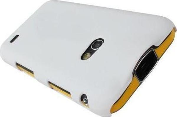 Galaxy Beam i8530 ile Uyumlu Sert Kauçuk Kılıf Beyaz Renk - Image 1