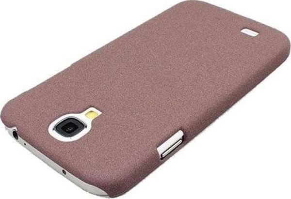 Galaxy S4 i9500 ile Uyumlu Kumlu Sert Kauçuk Kılıf Lila - Image 1