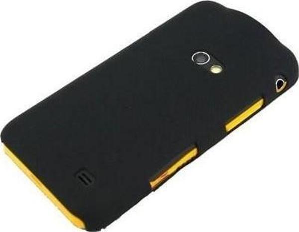 Galaxy Beam i8530 ile Uyumlu Sert Kauçuk Kılıf Siyah Renk - Image 1