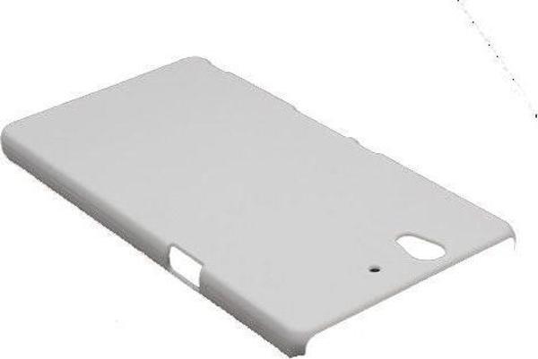 Xperia Z ile Uyumlu Sert Kauçuk Kılıf Beyaz - Image 1