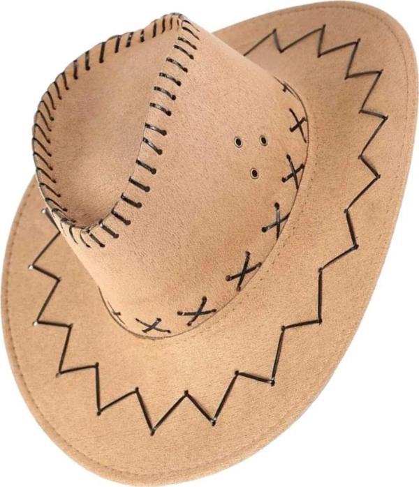 Unisex Nubuk Kovboy Şapkası - Image 1