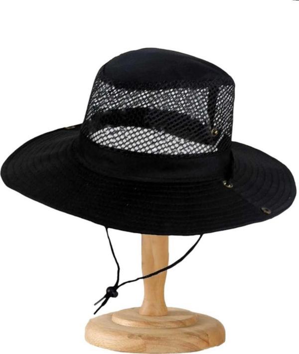 Unisex Kalıbı Bozulmayan Fileli Safari Şapka - Image 1