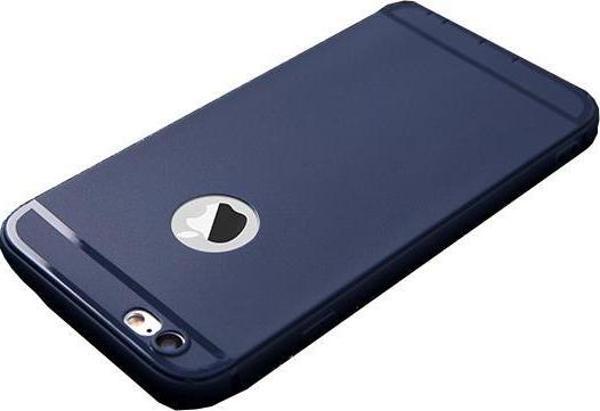 iPhone 6/6S Plus ile UyumluTıpalı Silikon Kılıf Lacivert - Image 1