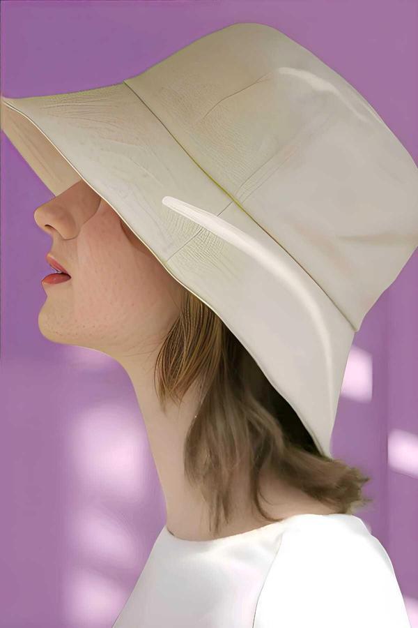 Unisex Uv Korumalı Pamuku Bucket Şapka - Image 1