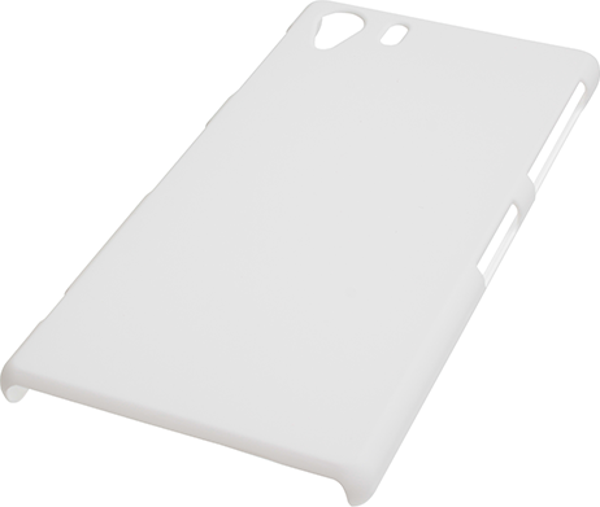 Xperia Z1 C6903 ile Uyumlu Sert Kauçuk Kılıf Beyaz Renk - Image 1