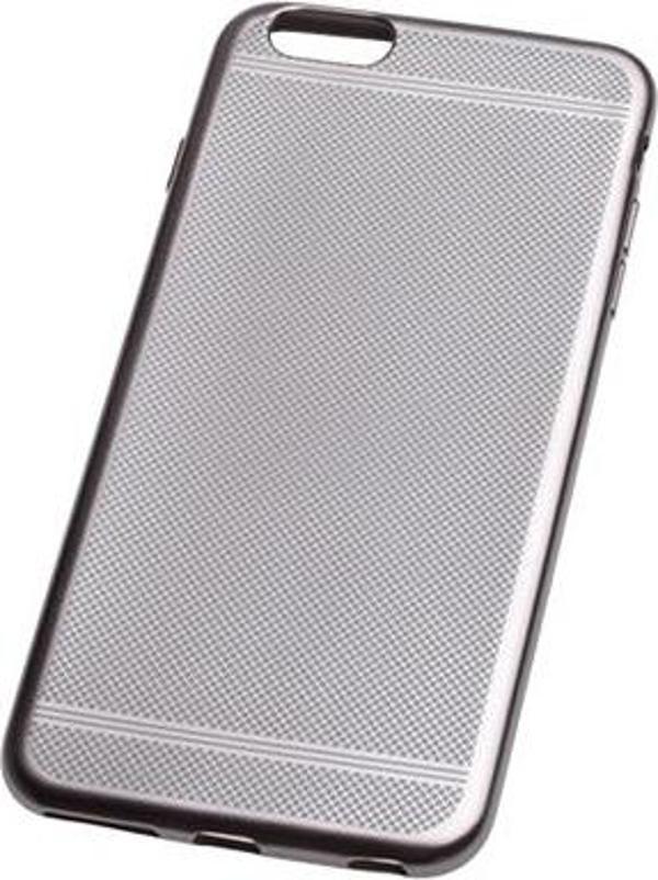 iPhone 6S Plus/6 Plus ile Uyumlu Storm Silikon Kılıf Dark Silver - Image 1