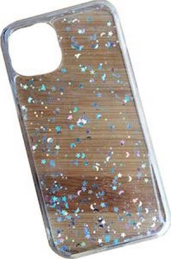 iPhone 11 Pro ile Uyumlu Simli Ay Silikon Kılıf - Image 1