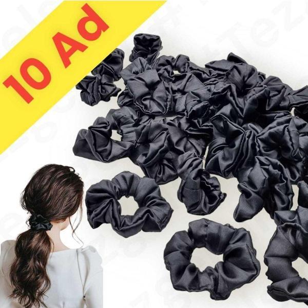 10'Lu Siyah Saten Simit Toka - Image 1