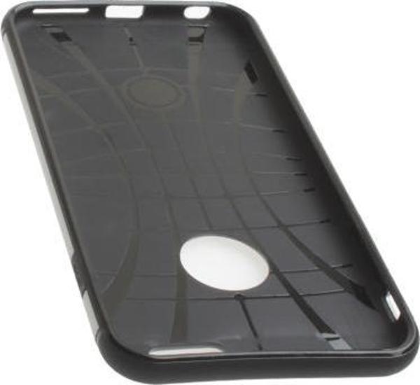 iPhone 6S Plus/6 Plus ile Uyumlu Double Hard Koruma Kılıfı Light Silver - Image 1