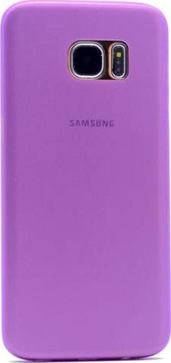 Galaxy S7 Edge ile Uyumlu Slim Cover Mor - Image 1
