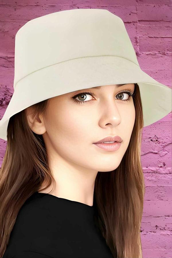 Unisex Uv Korumalı Pamuku Bucket Şapka - Image 1
