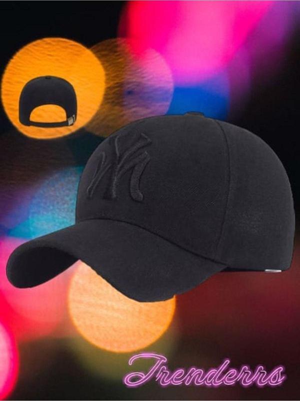 Unisex Ny Arkadan Ayarlanabilir Basic Beyzbol Kep Şapka - Image 1