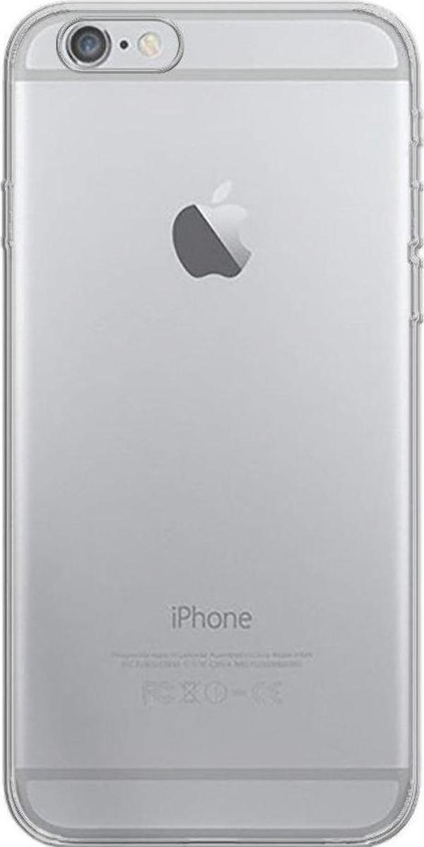 iPhone 6 ile Uyumlu Tıpalı Kamera Korumalı Silikon Kılıf Şeffaf - Image 1