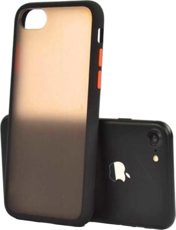 iPhone 7 Plus ile Uyumlu Lent Silikon Kılıf Siyah - Image 1