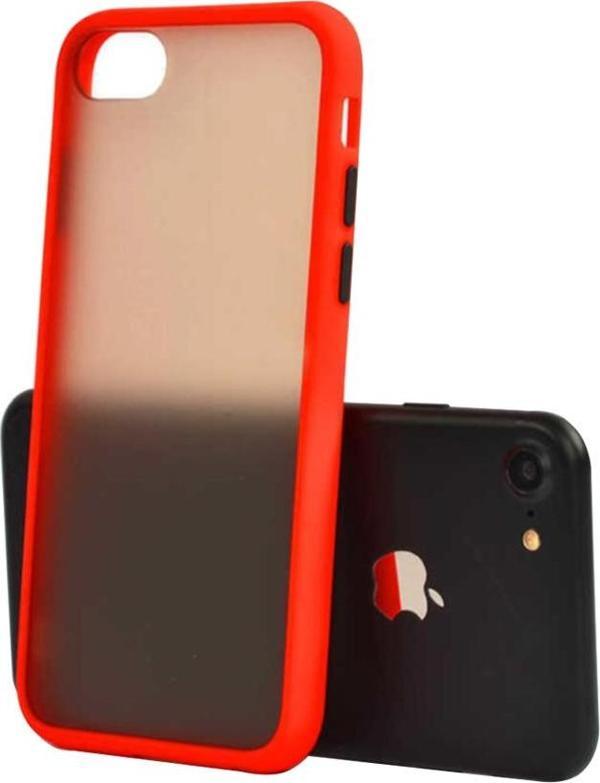 iPhone 7 Plus ile Uyumlu Lent Silikon Kılıf Kırmızı - Image 1