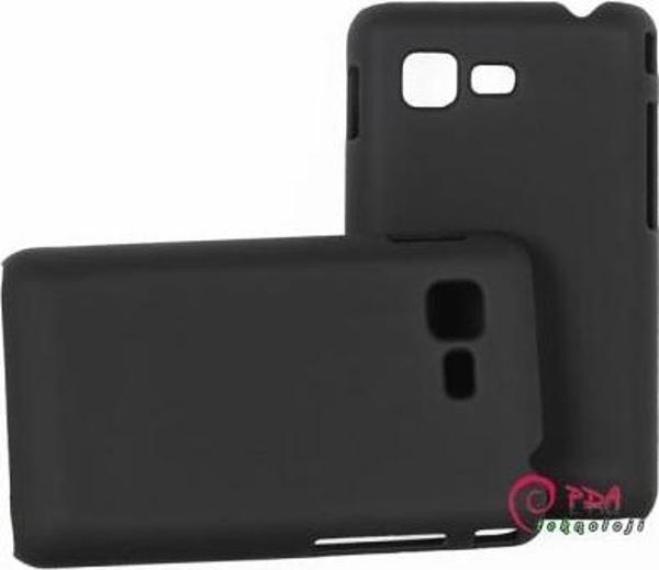 S5222 Star 3 Duos ile Uyumlu Sert Kauçuk Kılıf Yumuşak Dokulu Model Siyah Renk - Image 1
