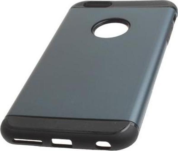 iPhone 6S Plus/6 Plus ile Uyumlu Double Hard Koruma Kılıfı Metal Slate - Image 1