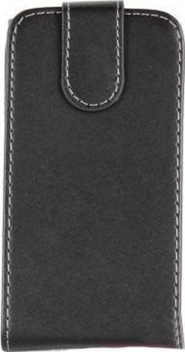 Lumia 800 ile Uyumlu Deri Kılıf Siyah Renk - Image 1