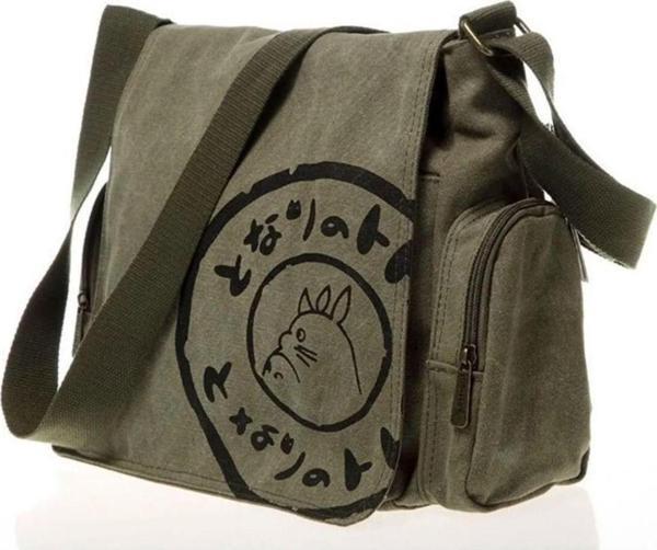 Haki Yeşil Totoro Bag Postacı Çanta - Image 1