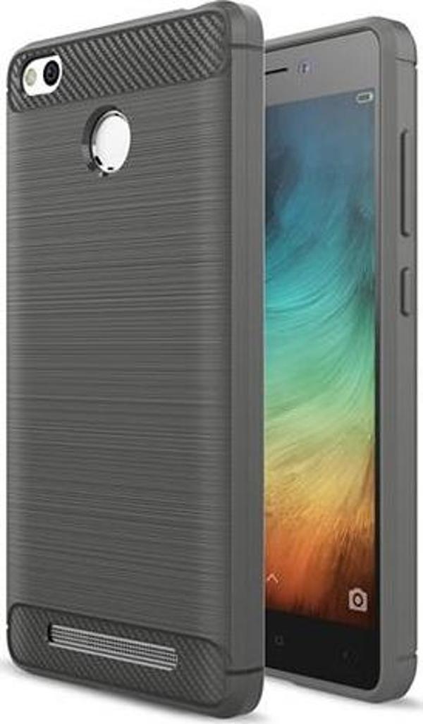 Red Mi 3 Pro ile Uyumlu Kılıf Room Silikon Gri - Image 1