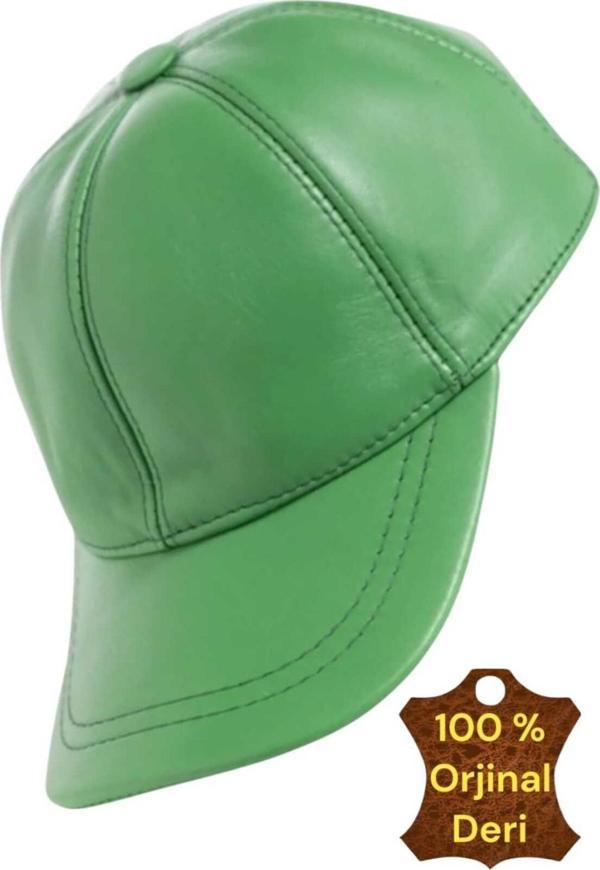 Unisex %100 Deri Arkadan Ayarlanabilir Baseball Kep Şapka - Image 1