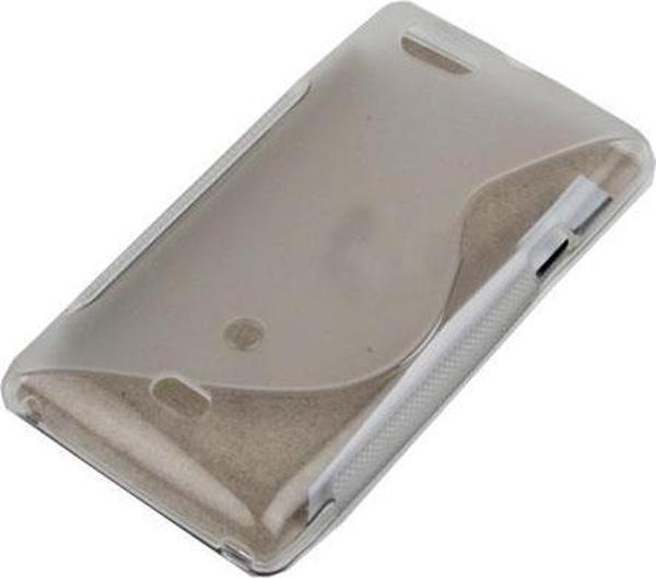 Xperia Miro ile Uyumlu Şeffaf Silikon Kılıf Beyaz Renk - Image 1