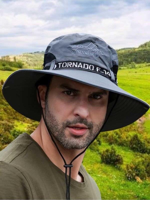 Unisex Yazlık Geniş Kenarlı Fileli Katlanabilir Safari Outdoor Plaj Şapkası - Image 1