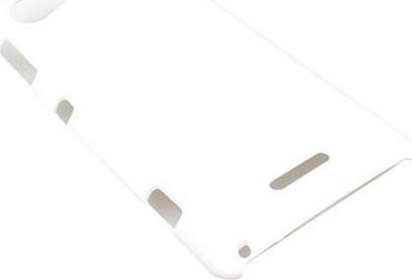 Xperia L ile Uyumlu Sert Kauçuk Kılıf Beyaz - Image 1