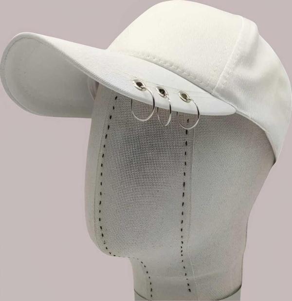 Unisex Arkadan Ayarlanabilir 3 Halka Piercing Şapka Beyzbol Kep Şapka - Image 1