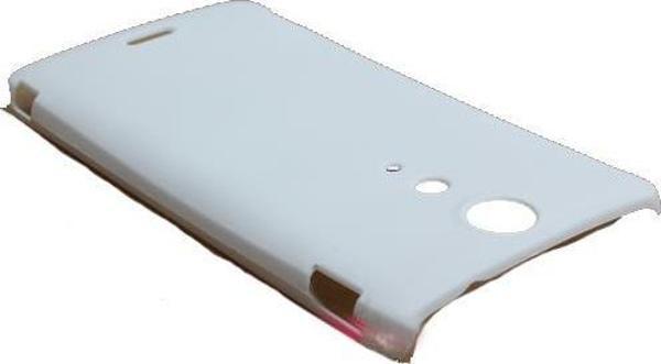 Xperia TX LT29i ile Uyumlu Sert Kauçuk Kılıf Beyaz - Image 1
