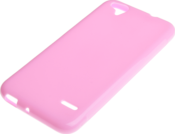 T60 ile Uyumlu Kılıf Parlak Silikon Pembe - Image 1
