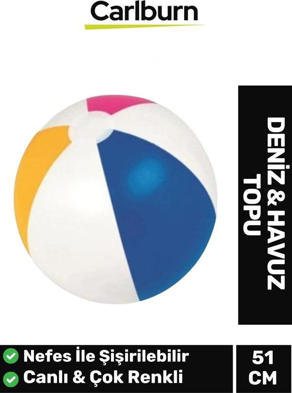 Özel Üretim Dilimli Canlı Çok Renkli Nefes Şişirilen Vinil Malzeme Üretimi 51 cm Deniz Havuz Su Topu - Image 1