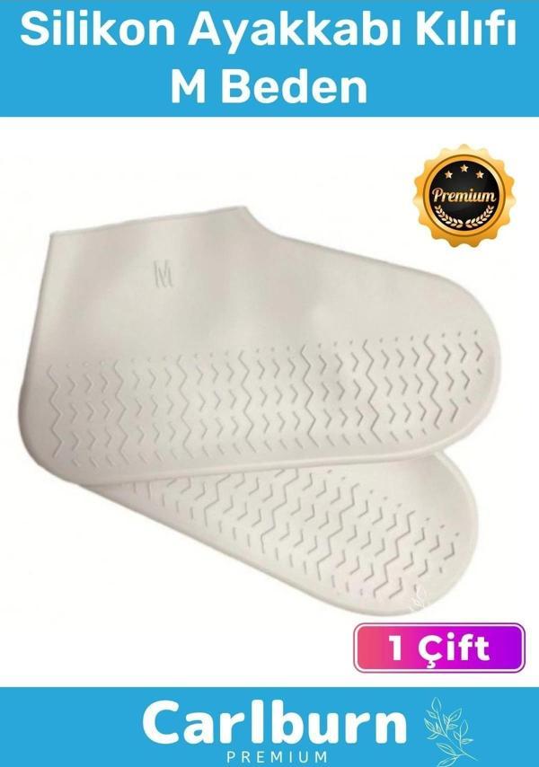 Premium Kaymaz Su Kir Geçirmez Sızdırmaz Esnek Ayakkabı Koruyucu Yağmur M Beden Silikon Kılıf - Image 1