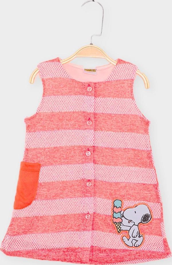 Snoopy Lisanslı Kız Bebek Elbise 21959 - Image 1
