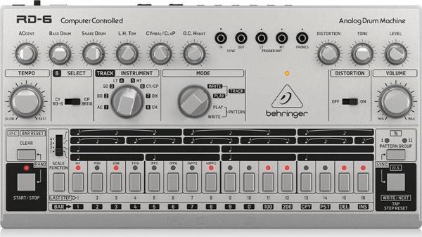 BEHRINGER RD-6-SR RHYTHM DESIGNER Analog Davul Makinesi (Gümüş Gri) - Image 1