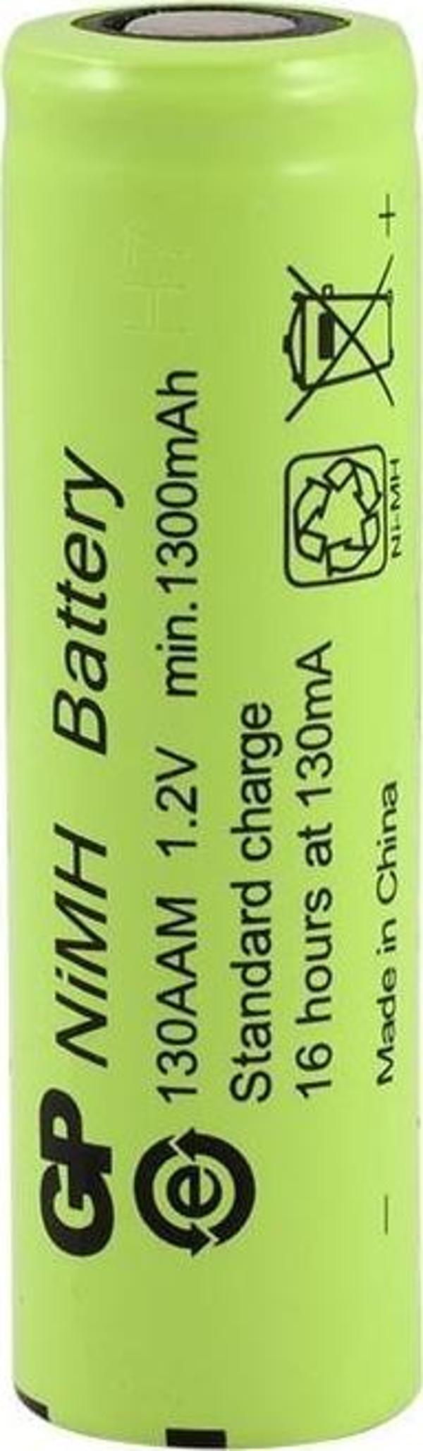 GP 130AAM 1.2V 1300 mAh AA Size Ni-Mh Pil - Image 1