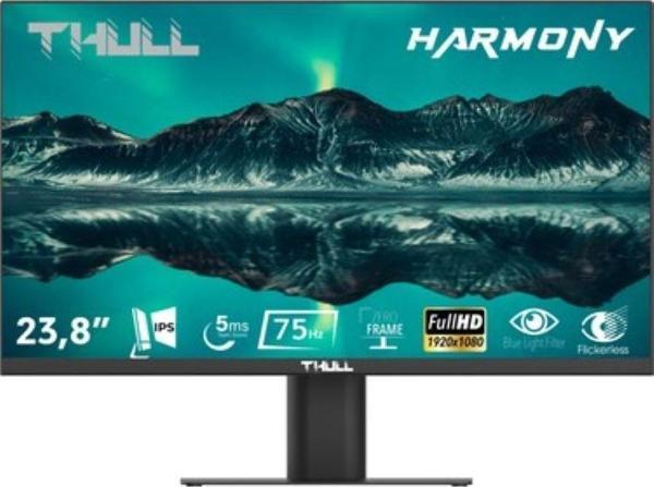 Thull Harmony 23.8'' Th-Hmy238F 5Ms 75Hz Freesync  Fhd 1920X1080 (Hdmı+Vga) Ips Frameless Flat Led Monitör - Image 1